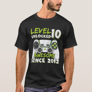 Camiseta 10 años BDay Son Boy Divertido jugador 10 años Bi