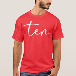 Camiseta 10 años Chica de cumpleaños 10 años regalo Idea ed