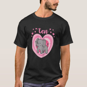 Camiseta 10 años Chica de cumpleaños 10 días B