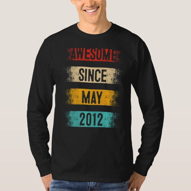 Camiseta 10 años de edad increíble desde mayo de 2012 (Anverso)
