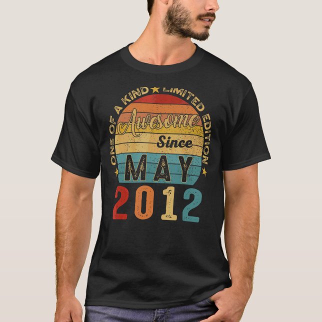 Camiseta 10 años de edad increíble desde mayo de 2012 (Anverso)