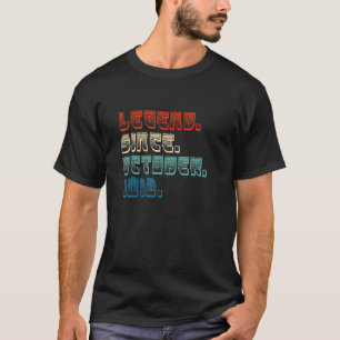 Camiseta 10 años de edad Leyenda de cumpleaños desde el 2 d