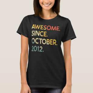 Camiseta 10 años de leyenda vintage desde octubre de 2012 1