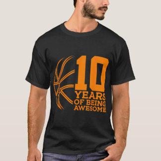 Camiseta 10 Años De Ser Alegre Baloncesto 10 Años