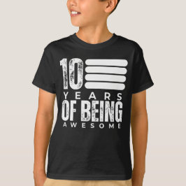 Camiseta 10 años de ser asombrosos 10 años