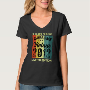 Camiseta 10 Años De Ser Una Vintage Increíble