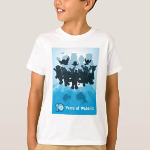 Camiseta 10 años de silueta de Webkinz