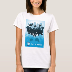Camiseta 10 años de silueta de Webkinz