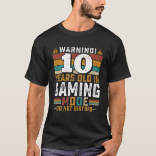 Camiseta 10 años en modo de juego no molestar - video