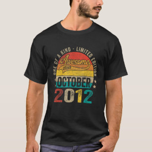 Camiseta 10 años increíbles desde octubre de 2012