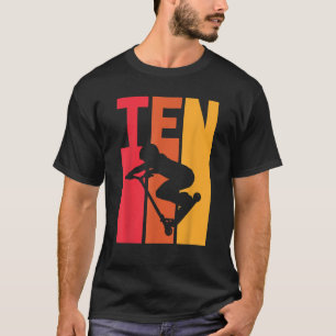Camiseta 10 años motociclistas retro niños amantes