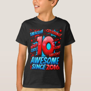 Camiseta 10 años para niños cumpleaños 10 años niño 10 años