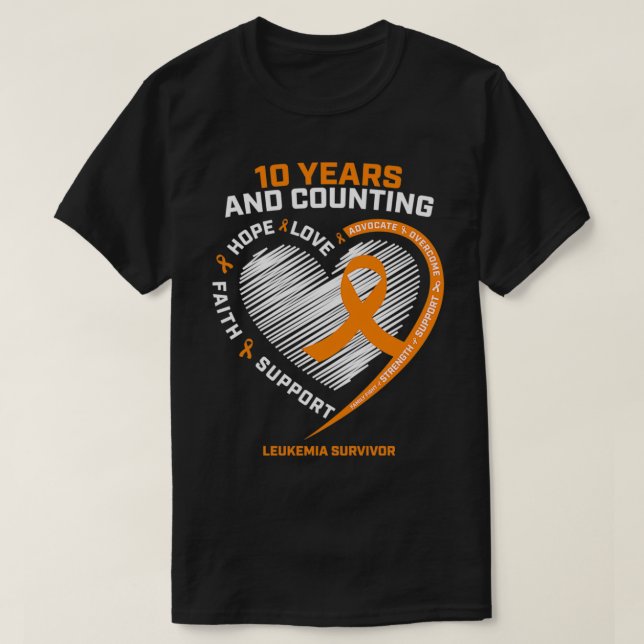 Camiseta 10 años Regalo gratuito contra el cáncer Hombres N (Diseño del anverso)