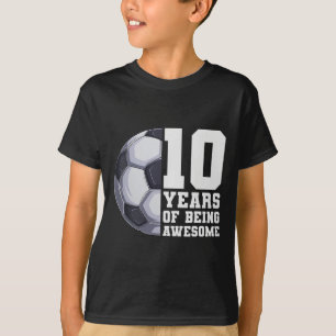 Camiseta 10 Años Siendo Fantásticos Chicos Fútbol Infantil 