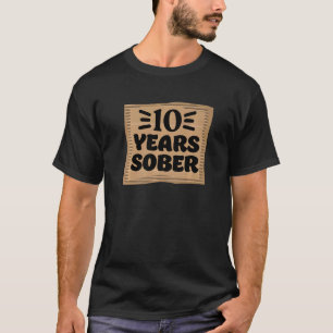 Camiseta 10 años Sobriedad Rótulo Sobriedad Soberversarios 