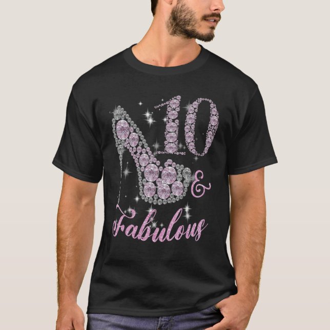 Camiseta 10 años y fabulosamente espumosos zapatos 10 años (Anverso)