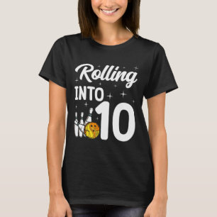 Camiseta 10 Bowling 10 cumpleaños