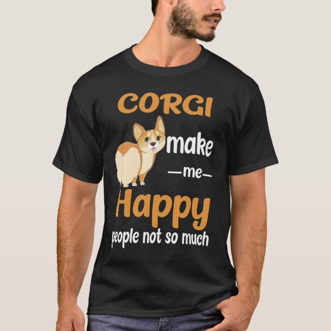 Camiseta 10 Corgi Hazme Feliz (Anverso)