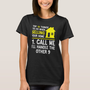 Camiseta 10 Cosas Principales De Realtor Para Vender Tu Cas