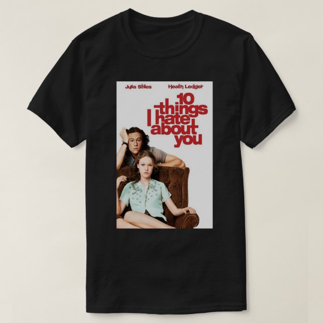 Camiseta 10 cosas que odio por tu Poster Poster (Diseño del anverso)