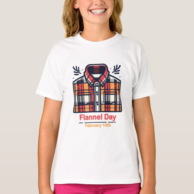 Camiseta 10 de febrero - Día del Flannel (Anverso)
