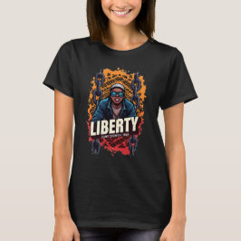 Camiseta 10 de junio "LIBERTAD" por cadenas quebradas en pr