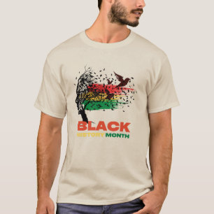 Camiseta 10 de junio Raíz africana África Orgulloso Negro J