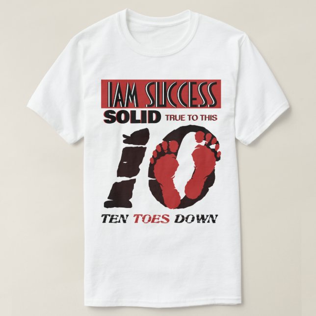 CAMISETA 10 DEDOS HACIA ABAJO (Diseño del anverso)