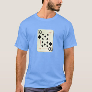 Camiseta 10 del naipe de las espadas