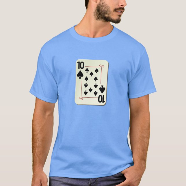 Camiseta 10 del naipe de las espadas (Anverso)