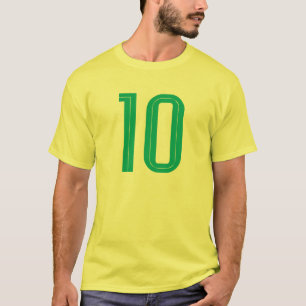 Camiseta 10 Fútbol Brasil (Verde)