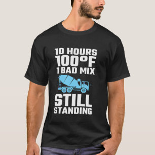 Camiseta 10 Horas 100F 1 Mala Mezcla Tripulación De Obrero 