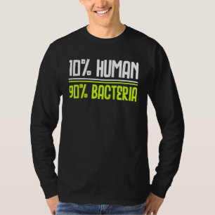 Camiseta 10 Humano 90 bacterias Organismos Vivos Biología
