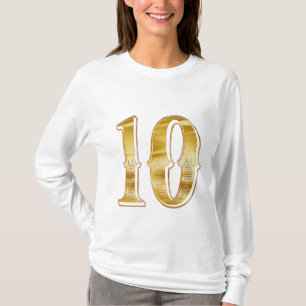 camiseta 10 impresa