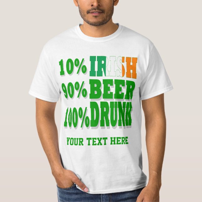 Camiseta 10% irlandés (Anverso)