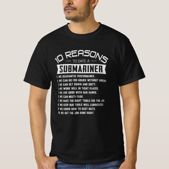 Camiseta 10 razones hasta la fecha para un veterano de la m (Anverso)