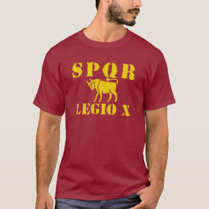 Camiseta 10 ropa romana famosa de la legión de Julio Césa