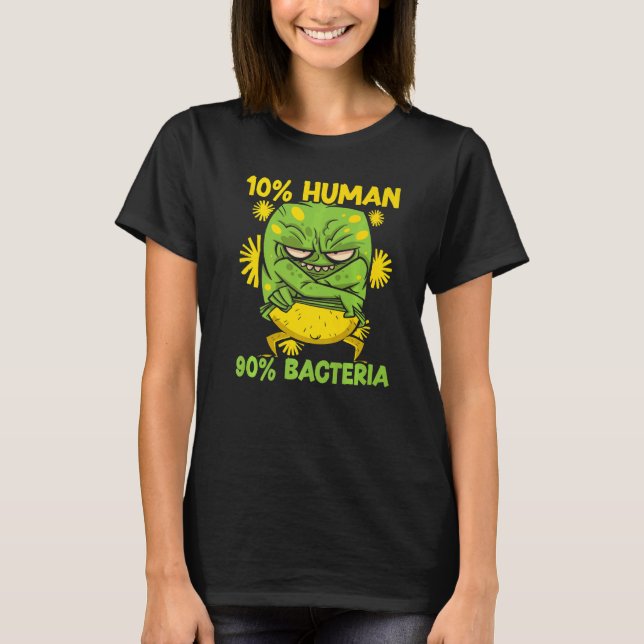 Camiseta 10 Scienti de microbiología de la ciencia bacterio (Anverso)