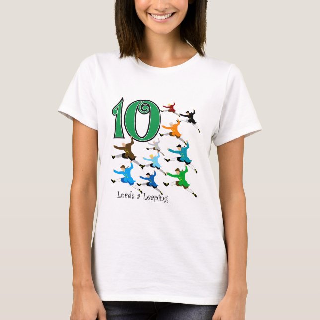 Camiseta 10 señores Leaping (Anverso)