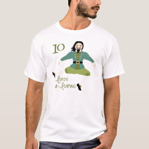 Camiseta 10 señores saltando