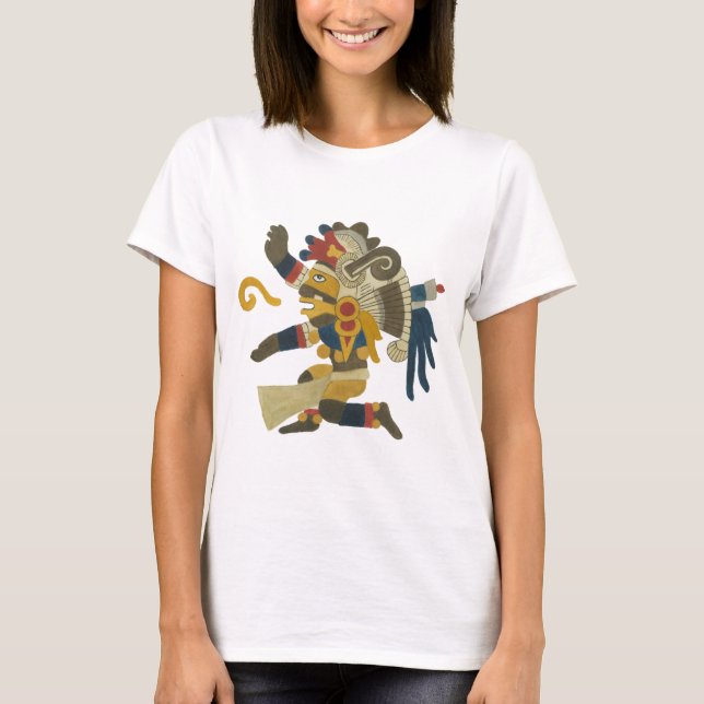 Camiseta 10.Tezcatlipoca - Mayan / Aztec Creator God (Anverso)