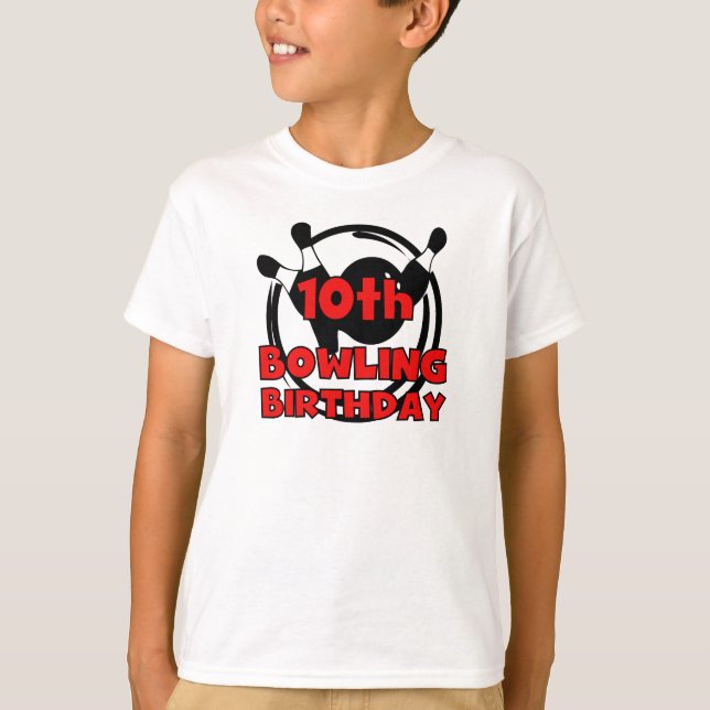 Camiseta 10mo Cumpleaños de los bolos (Anverso)