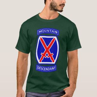 Camiseta 10mo Descendiente de la división de la montaña -