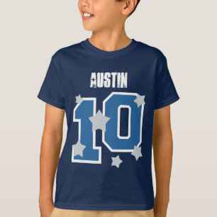 Camiseta 10mo La PLATA conocida de encargo del cumpleaños