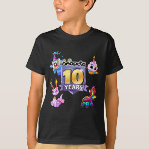 Camiseta 10mo Logotipo del cumpleaños