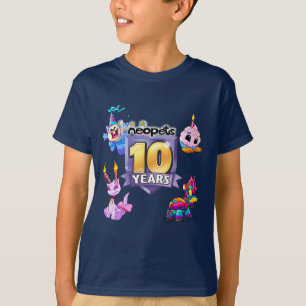 Camiseta 10mo Logotipo del cumpleaños
