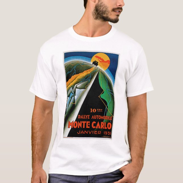 Camiseta 10mo Reunión de Monte Carlo del automóvil (Anverso)