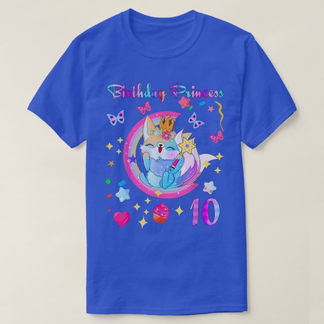 Camiseta 10th birthday Fo Lover 10 year old Gift Birthday P (Diseño del anverso)