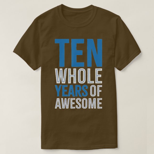 Camiseta 10th Birthday  Gift Boy Age 10 Ten Year Old Boys S (Diseño del anverso)