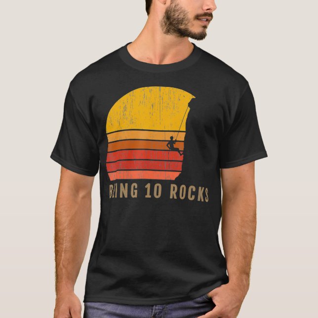 Camiseta 10th Birthday Rock Climbing (Anverso)